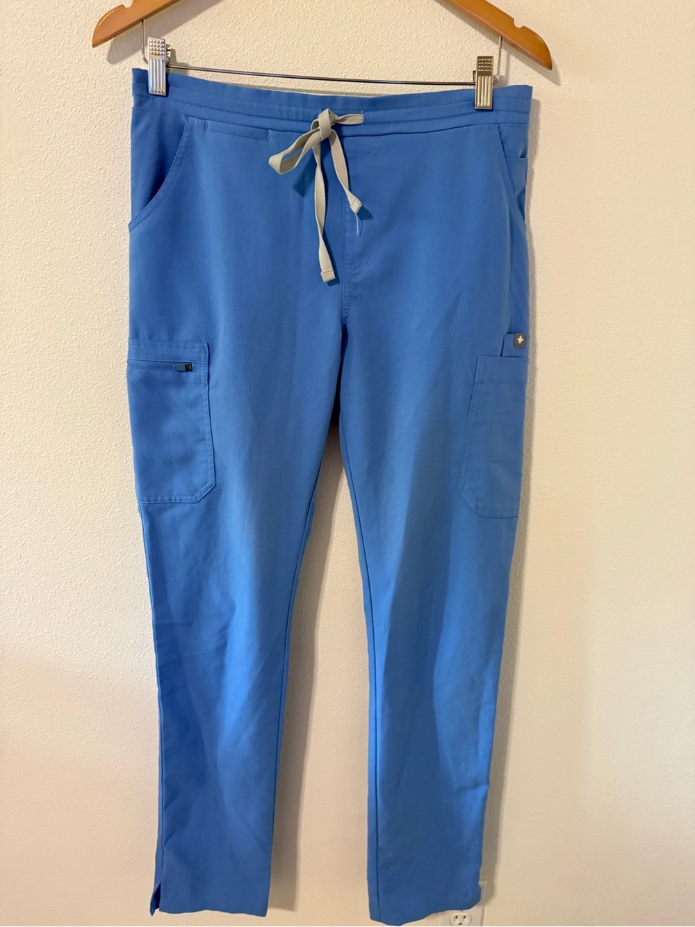FIGS Yola Skinny Scrub Pants Ceil Blue TW2000T Medical Clinic-Small Tall